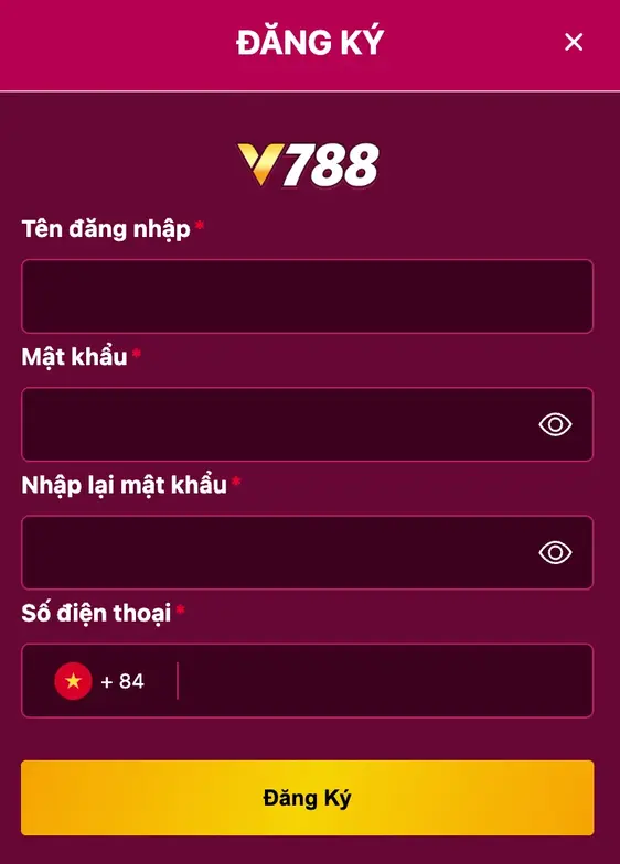 Hướng Dẫn Đăng Ký Tài Khoản Tại V788